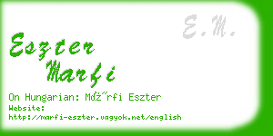 eszter marfi business card